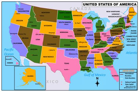 USA Map | Printable Map Of USA
