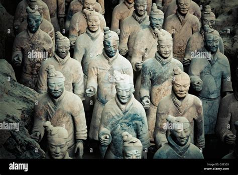 Terracotta Army Museum with terracotta army of warriors and horses ...