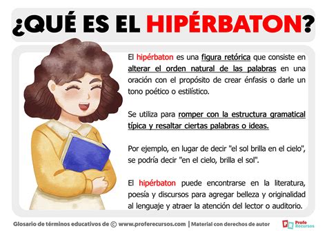 Qué es el Hipérbaton | Definición de Hipérbaton