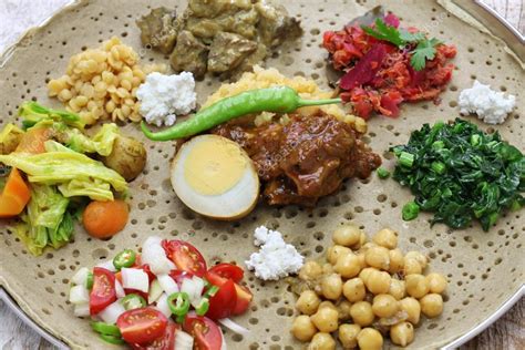 Homemade ethiopian cuisine — Stock Photo © asimojet #107775904