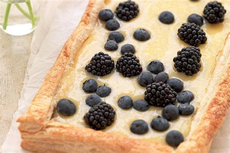 Lemon curd tart with berries - Recipes - delicious.com.au