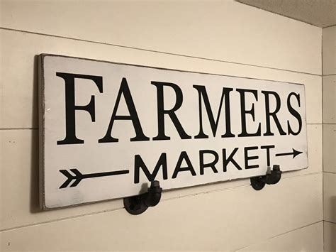 Farmers Market Rustic Sign / Kitchen Sign / by OzarkFarmhouse | Rustic ...