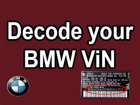 Bmw vin decoder app - acetotraveler