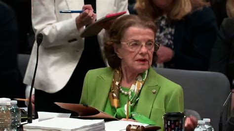 Senator Dianne Feinstein gets confused in Senate Appropriations hearing and has to be prodded to ...