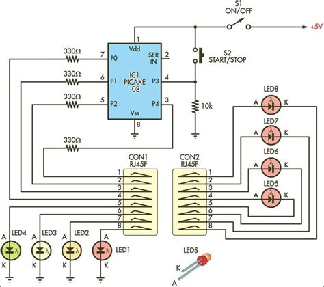 Simple Cable Tester Circuit Diagram. | Electronic schematics, Electronic circuit projects ...