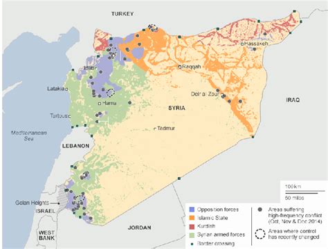 Mapping the conflict in Syria, December 2014. | Download Scientific Diagram