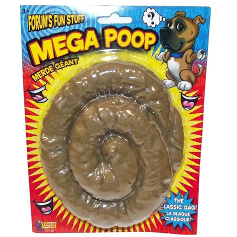 1 MEGA PILE OF FAKE DOG POOP Prank Joke Gag Gift Big Rubber Jumbo Crap ...