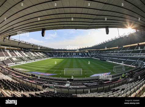 A general view of Pride Park Stadium ahead of this afternoons game with ...