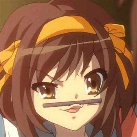 Haruhi Suzumiya | Haruhi suzumiya, Expresiones anime, Anime kawaii