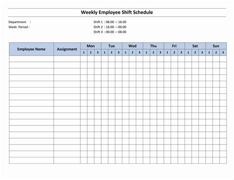 Employee Scheduling Spreadsheet — db-excel.com