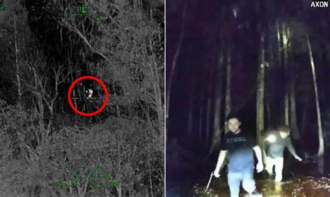 Dramatic video shows cops using night vision equipment to rescue two Florida hikers lost for ...