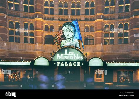 Les Misérables or Les Mis, Palace theatre, West End, London, England, UK. Circa 1980's Stock ...