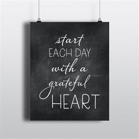 Start each day with a grateful heart wall decor Bathroom | Etsy | Wedding wall decorations ...