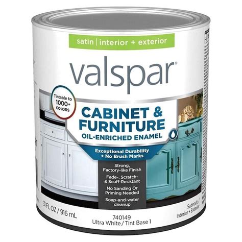 Valspar Cabinet Enamel Base 1 Satin Enamel Tintable Interior Paint (1-Quart) Lowes.com | Valspar ...