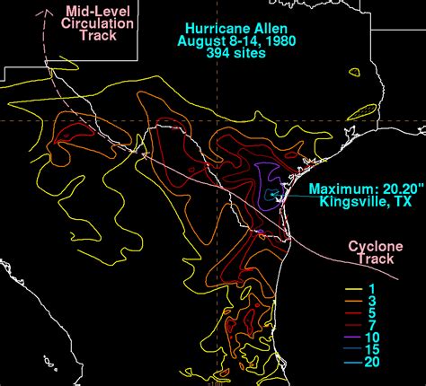 Hurricane Allen - August 1980