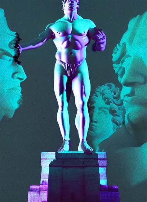 statue of hercules, beeple, vaporwave, retrowave, | Stable Diffusion | OpenArt