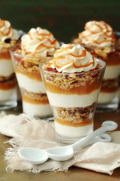 Dessert Shooters: Caramel Apple Trifles | Desserts, Caramel apple trifle, Fun desserts