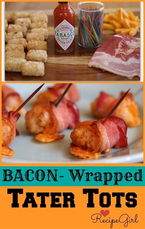 Bacon Wrapped Tater Tots - Recipe Girl