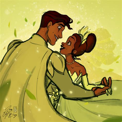 Tiana and Naveen by Cartoonmoviesfan on DeviantArt | La princesa y el sapo, Dibujos, Princesas