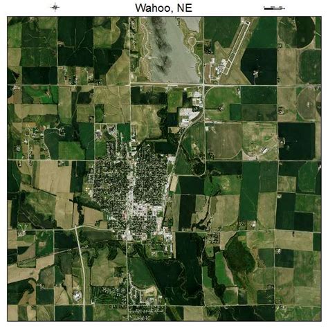 Aerial Photography Map of Wahoo, NE Nebraska