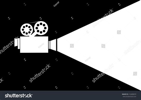 Silhouette Movie Projector Stock Vector (Royalty Free) 212689879 | Shutterstock