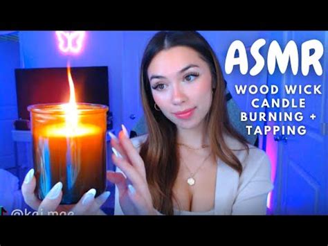 ASMR Wood Wick Candle Burning + Wood/Glass Tapping - The ASMR Index