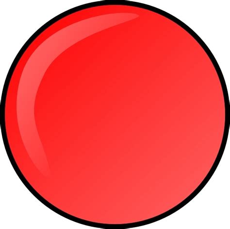 Red Round Button clip art Free vector in Open office drawing svg ( .svg ...