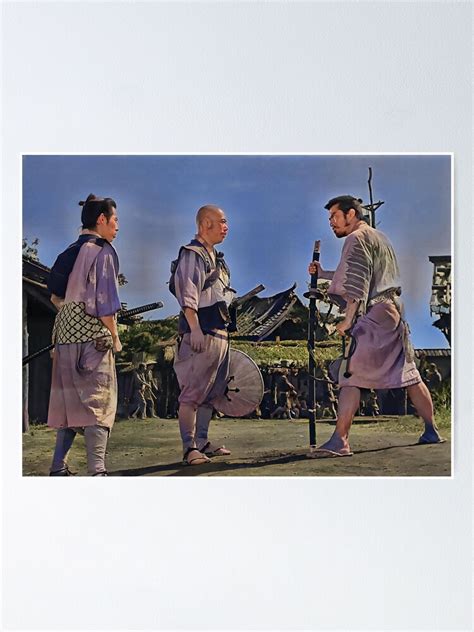 "Seven Samurai Akira Kurosawa color" Poster by SRDFILM | Redbubble