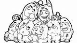 Oddbods Newt Coloring Pages sketch template