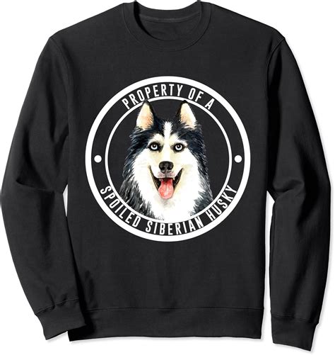 Amazon.com: Siberian Husky Clothes Funny Dog Sweatshirt : Clothing ...