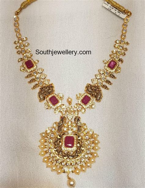 CZ Pacchi Necklace - Indian Jewellery Designs