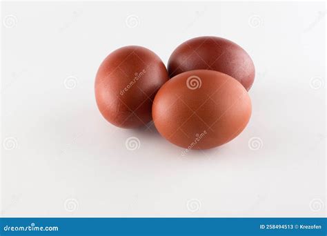 Red colored chicken eggs stock image. Image of object - 258494513