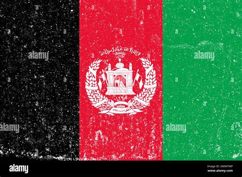 New concept Afghanistan flag White messy wall stucco texture background ...