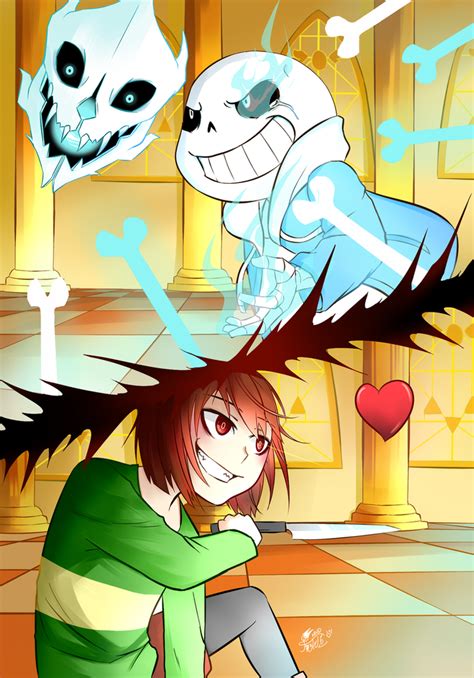 Sans VS Chara by MHD0524 on DeviantArt