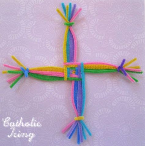 Brigid's cross tutorial | Cross crafts, Catholic crafts, St brigid cross