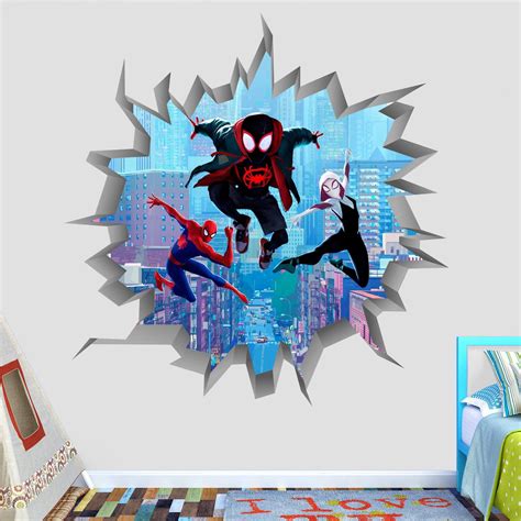 Superheros Wall Decal Vinyl Mural Print Decor Bedroom Kids | Etsy UK