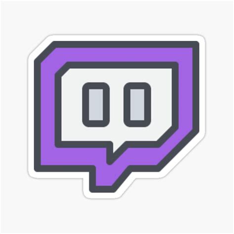 "Twitch logo" Sticker for Sale by Nightfury17 | Redbubble