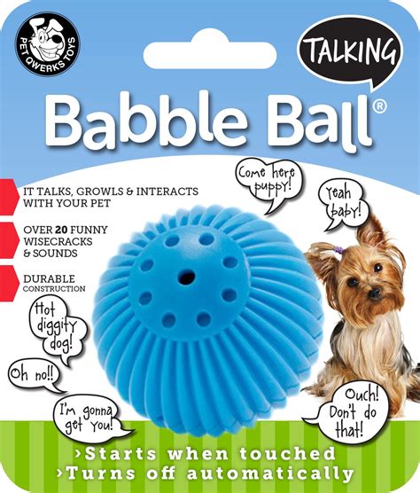 Pet Qwerks Talking Babble Ball Dog Toy, Small - Walmart.com