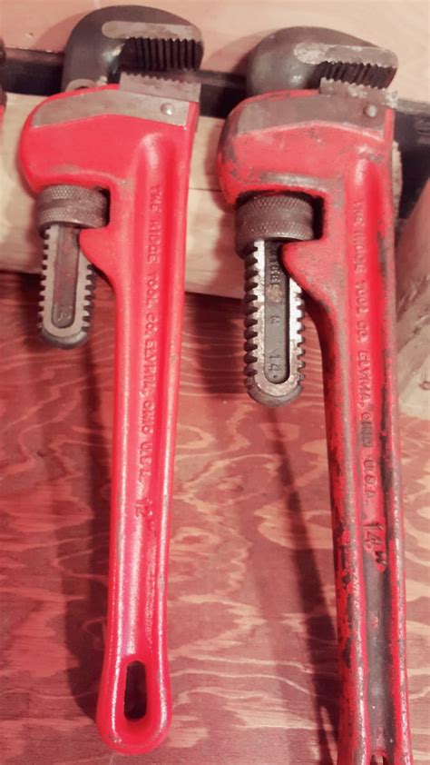 Ridgid Tool Co Heavy Duty Pipe Wrench Bundle 4 Set Garage | Etsy