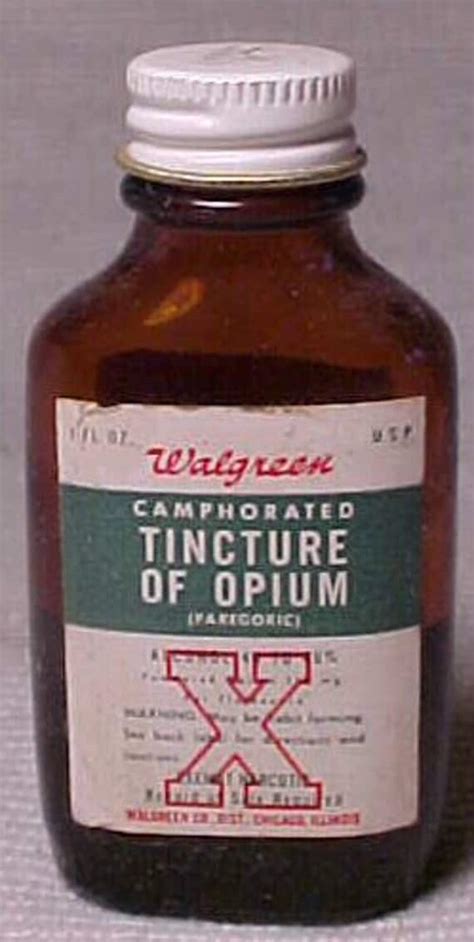 c1950s Walgreen Camphorated Tincture of Opium Walgreen Co.