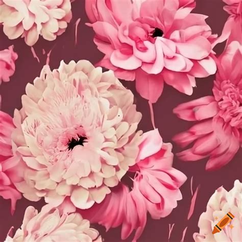 Pink boho flower arrangement on Craiyon