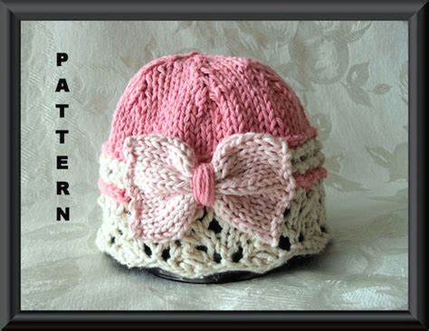 Knitted Hat Pattern Baby Hat Pattern Knitting Pattern for Hat | Etsy