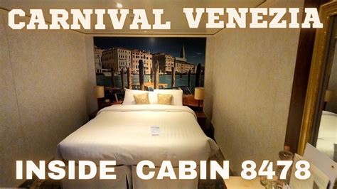 CARNIVAL VENEZIA Inside cabin 8478 - YouTube