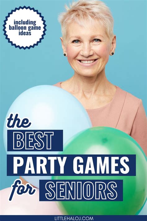 senior citizen lady holding balloons for a Senior Citizens Party Games Senior Citizen Activities ...