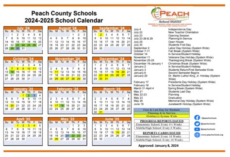 Calendars | Peach County Schools