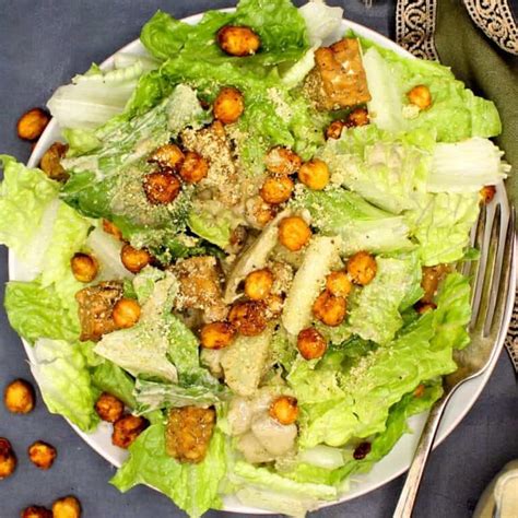 Vegan Caesar Salad - Holy Cow Vegan