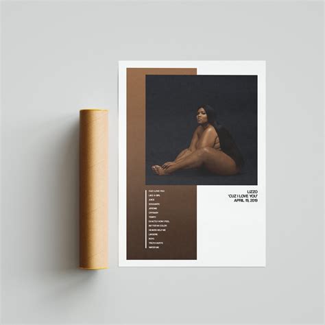 Lizzo poster Lizzo Cuz I Love You Album Cover poster | Etsy