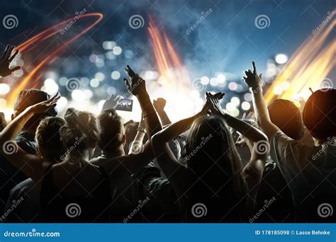 Crowd at a concert stock photo. Image of amount, group - 178185098