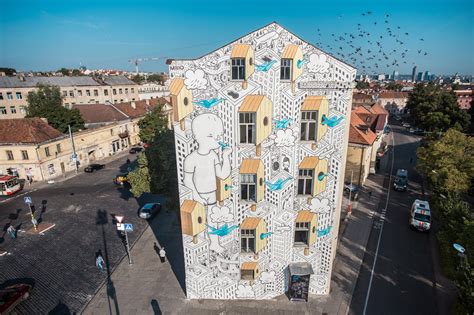 Millo unveils a new mural in Vilnius, Lithuania – StreetArtNews