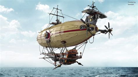 GlenBricker's Review: Epic Airship designed by Teareado and rendered by Nachapon | Steampunk ...